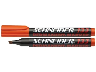 Produktbild von Schneider Permanent-Marker Maxx 133 orange, Keilspitze 1+4mm