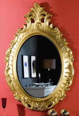 Produktbild von Casa Padrino Luxus Barock Spiegel Gold - Ovaler Wandspiegel im Barockstil - Barock Wohnzimmer Spiegel - Barock Garderoben Spiegel - Barock Möbel