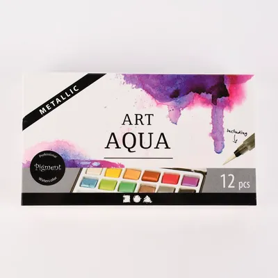 Produktbild von Creativ Company Art Aqua Aquarellfarbkasten Metallicfarben 12 Farben