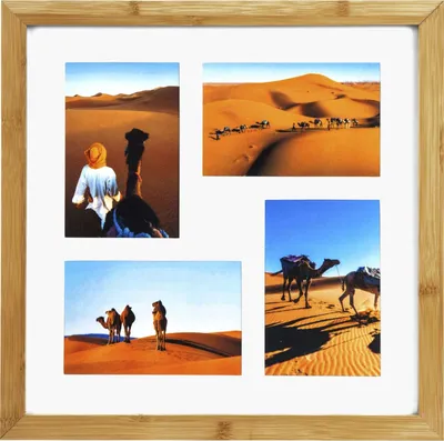 Produktbild von Goldbuch Galerierahmen Bamboo für 4 Bilder 10x15 cm 35x35 cm
