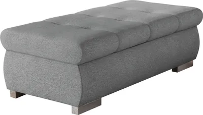 Produktbild von MIRJAN24 Polsterhocker Orkan Groß, Moderne Sitzhocker vom Hersteller, Holzkonstruktion, 120x60x39 cm (Farbe: Velo 633)