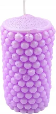 Produktbild von Dekorative Kerze 10cm Kunstvoll Verziert Wohnaccessoire Geschenkidee Bunt Deko