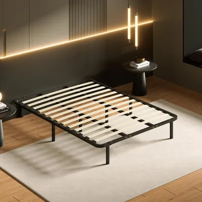 Produktbild von DEWINNER Lattenrost 140x190cm 29cm hoch,13 Latten, Lattenrost für Erwachsene mit 8 Füßen,schnell und einfach zu montieren