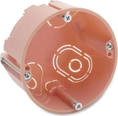 Obrázek produktu pro Dietzel Dutinová odbočková krabice, Ø 65 mm, 45 mm, oranžová, 25 ks.