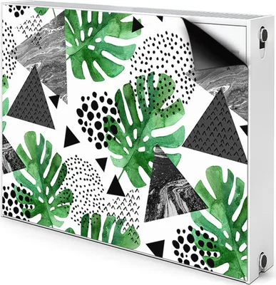 Produktbild von Magnet Verkleidung Abdeckung Heizkörperabdeckung Heizkörperabdeckung 110x60 cm  - Abstraktion, Dschungel