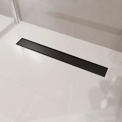 Zdjęcie produktu dla LOMAZOO odpływ liniowy Nilo 80 cm, czarny mat