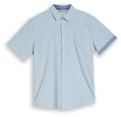 Image de Chemise à manches courtes en coton, coupe classique
