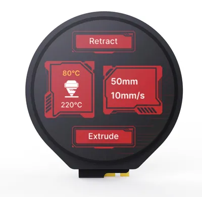 KNOMI 2 Touchscreen 1,28 Zoll LCD für Voron StealthBurner