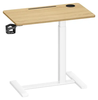 Obrázek produktu pro Servírovací stolek na kolečkách | Barva: zlatý dub | Rozměry: 80 x 45 x 65-102 cm