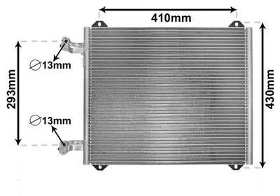 Produktbild von VAN WEZEL 03005193 Kondensator Klimaanlage Klimakondensator für AUDI A2 (8Z0)