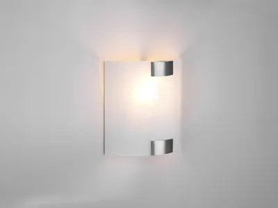Produktbild von Wandleuchte weiß silber 20 x 20cm