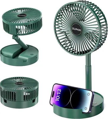 Zdjęcie produktu dla Wentylator elektryczny – miniaturowy – wentylator USB – wentylator biurowy – wentylator – zielony