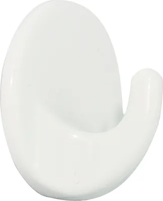 Produktbild von Klebehaken Rund ø 34 mm, Tiefe 20 mm, Kunststoff weiß