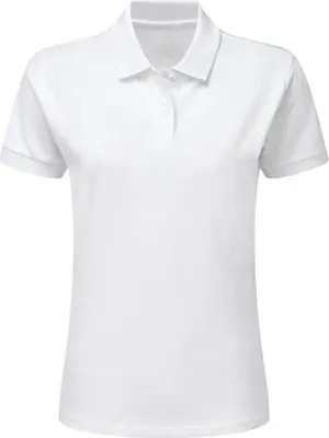 Produktbild von SG Damen Polo T-Shirt, Kurzarm, mit Baumwolle FK1342 (S) (Weiß)