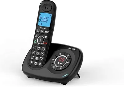 Obrázok produktu pre Alcatel XL595B Voice, DECT telefón, Bezdrôtový handset, Hlasitý odposluch, 100 položky, ID volajúceho, Čierna
