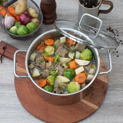 Obrázek produktu pro Nerezové nádobí - vhodné pro všechny zdroje tepla - 1 kus - šedá - nerezová ocel - 14 x 9,5 cm