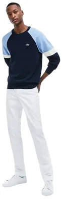 Image de Pantalon chino pour homme Lacoste, blanc, coupe slim, taille XL