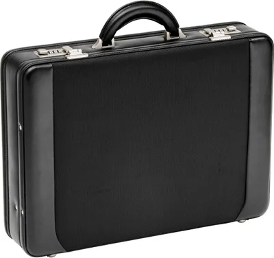 Produktbild von Aktenkoffer Laptop Arbeitskoffer für Beruf plus Dehnfalte Schwarz 46 cm Bowatex