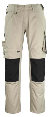 Produktbild von Hose mit Knietaschen MASCOT® Erlangen Hellkhaki/Schwarz, Gr. 90 C49 MASCOT 12179-203-5509