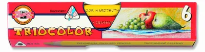 Produktbild von Buntstifte Triocolor Jumbo / Schulfarbstifte 6er Pack