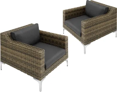 Produktbild von tectake® Modulares Aluminium Rattanset Villanova kein Aufbau