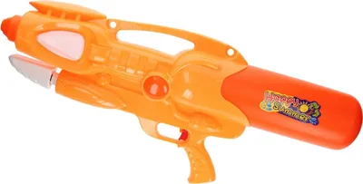 Image de Pistolet à eau XL orange - grand jouet aquatique en forme de fusil, 66 cm
