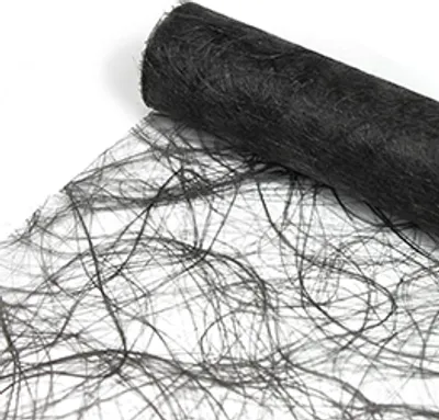 Produktbild von DecoHomeTextil  Sizoweb® Tischläufer Tischband Nachbildungation Nachbildung Breite 30 cm Rollenlänge und Farbe wählbar Anthrazit Dunkelgrau 30 cm x 500 cm