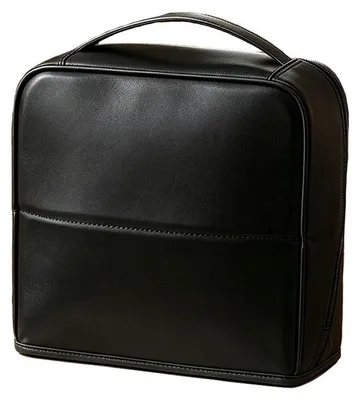 Image de INF Trousse de toilette suspendue grande capacité,Polyuréthanerésistant à l'eau, ouverture large pour maquillage et voyage Le noir
