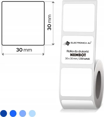 Produktbild von Selbstklebende Etiketten Thermosticker Niimbot B1 B4 B21 B21_Pro B3S B31 30x30
