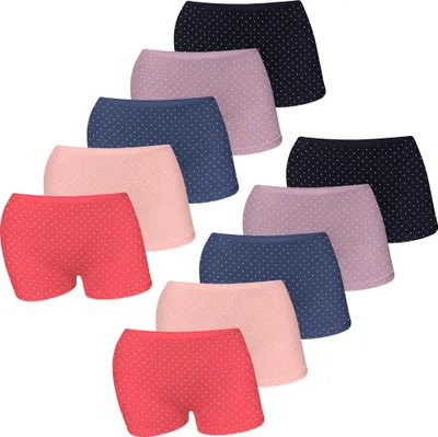 Produktbild von 10 Mädchen Pantys aus Baumwolle Unterwäsche - Punkte 152-158