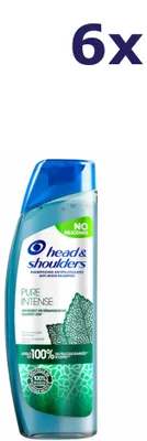 Produktbild von 6x Head & Shoulders Shampoo - 250ml - pure intense kalmeert jeuk