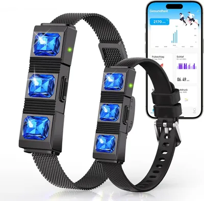 Produktbild von Smart Fitness Tracker ohne Display | 30 Tage Akku | 24/7 Herzfrequenz, SpO2 & Schlafmonitor | Kein Abo