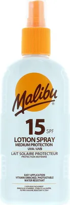 Zdjęcie produktu dla Malibu Sun Lotion Spray SPF15 Wodoodporny Spray 200ml