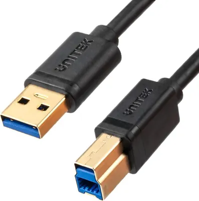 Produktbild von Unitek C14095BK USB-A auf USB 3.0 Drucker Kabel  2m