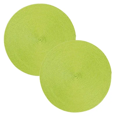 Produktbild von Tischset 2er Set Anis rund 35 cm Ø Platzset abwaschbar Platzdeckchen