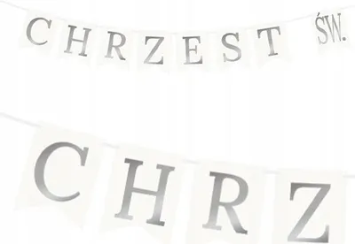 Immagine prodotto di Striscione d'argento per il battesimo, 1 set