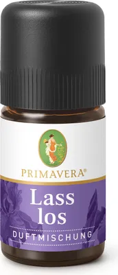 A small amber glass bottle with a black cap, containing essential oil.
