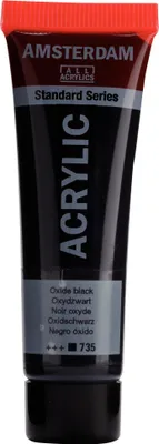 Productafbeelding van Amsterdam Standaard Acrylverf, tube van 20 ml, oxidatiezwart 735