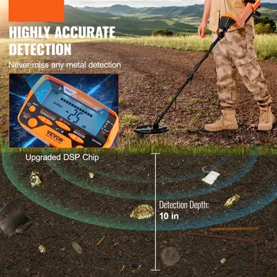 Obrázok produktu pre Detektor kovov – Profesionálny detektor kovov – LCD displej – Vysoká presnosť – 7 režimov