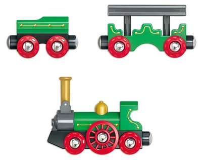 Productafbeelding van Hape Retro Trein Met Opvouwbare Schoorsteen