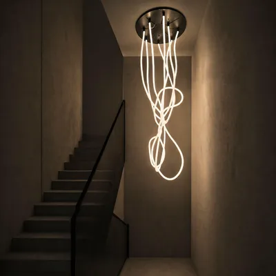 Produktbild von s.luce Arion organische Flex LED Hängelampe Licht-Schlauch Warmweiß 250cm Länglich