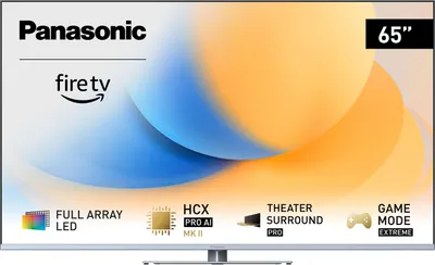 Produktbild von Panasonic TV-65W93AE9, 165,1 cm (65"), 3840 x 2160 Pixel, LCD, Smart-TV, WLAN, Schwarz, Silber