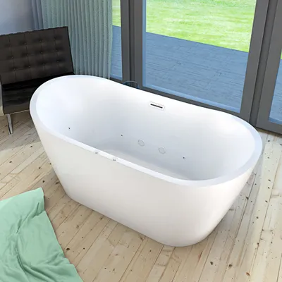 Produktbild von freistehende Badewanne Wanne F23 180x92cm Whirlpool Luft & Wasser