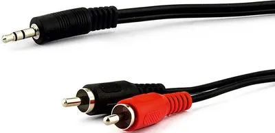 Zdjęcie produktu dla e+p B 113, 2 x RCA, Męska, 3.5mm, Męska, 1,5 m, Czarny