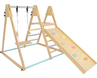Image de 2Kids Toys Jeu en bois avec toboggan