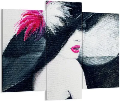 Produktbild von Bild auf Leinwand - Leinwandbild - Frau Modell - 130x100cm - Wand Bild - Wanddeko - Wandbilder - Leinwanddruck - Bilder - Kunstdruck - Wanddekoration - Leinwand bilder - Wandkunst - CB130x100-4020