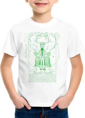 Produktbild von style3 Vitruvianischer Bruce Kinder T-Shirt comic kino vinci