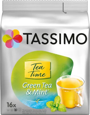 Produktbild von TASSIMO Kapseln Tea Time Grüner Tee Minze T Discs Teekapseln 16 Getränke Teekapseln