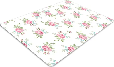Produktbild von Stuhlunterlage Bürostuhlunterlage 120 cm x 90 cm Bodenmatte Bürostuhlunterlage - Kleine Blumen