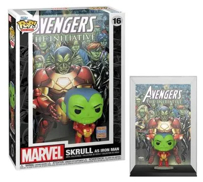 Produktbild von Funko Iron Man POP! Comic Cover Vinyl Figur Skrull 9 cm